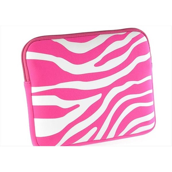 Dreamwireless DreamWireless LT-EPU10-2HHPWTZ Tablet & Laptop Exotic Pouch Universal 10.2 Inch Horizontal Hot Pink & White Zebra LT:EPU10-2HHPWTZ